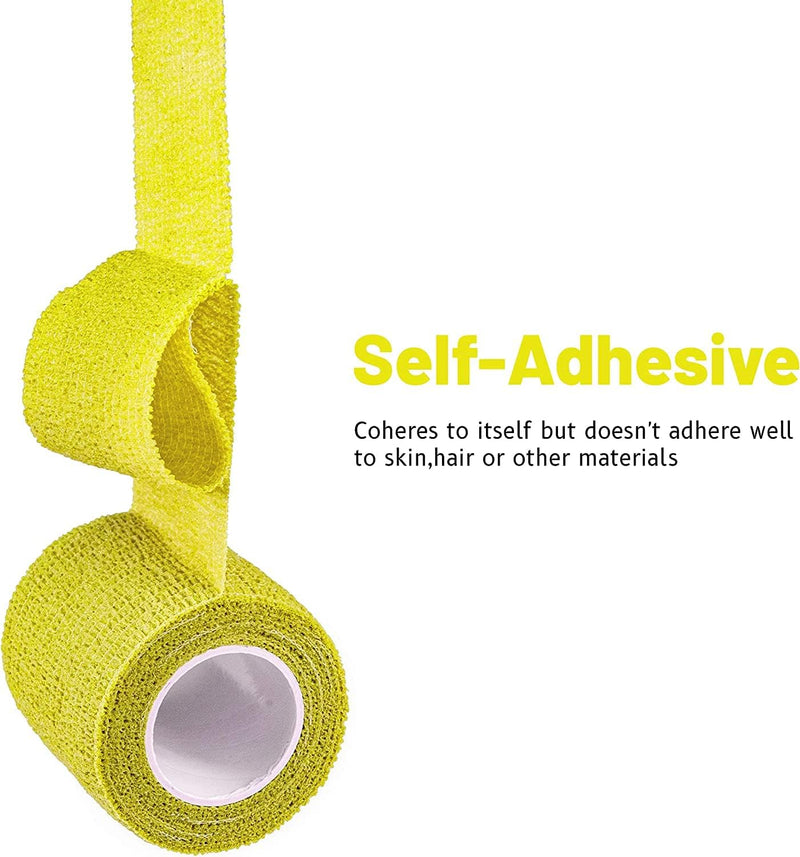 Cohesive Self-Adhesive Bandage Wrap, Orange, 5Cm*4.5MTR