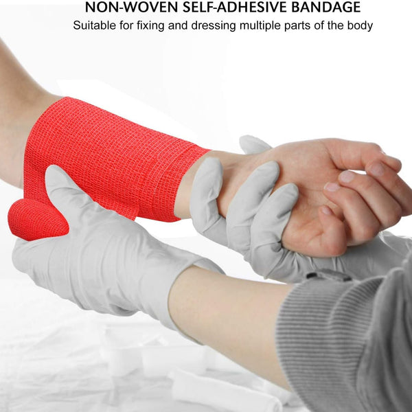 Breathable Self Adhesive Wrap, Athletic, Non Woven Cohesive Bandage, Multicolour, 7.5 cm