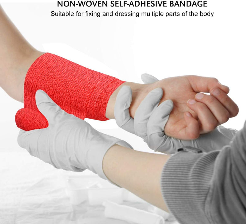 Breathable Self Adhesive Wrap, Athletic, Non Woven Cohesive Bandage, Multicolour, 7.5 cm