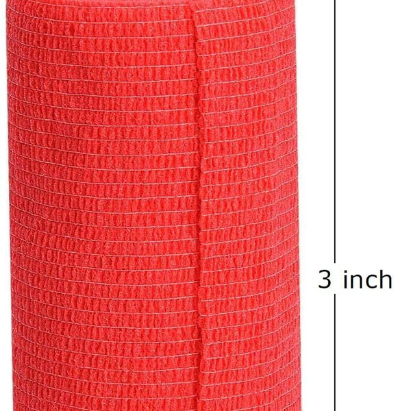 Breathable Self Adhesive Wrap, Athletic, Non Woven Cohesive Bandage, Multicolour, 7.5 cm