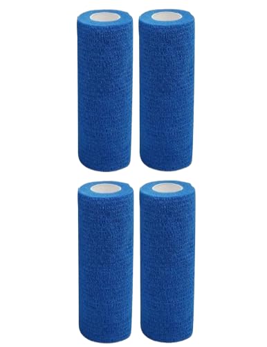 Cohesive Self-Adhesive Bandage Wrap, Blue, 15 CM