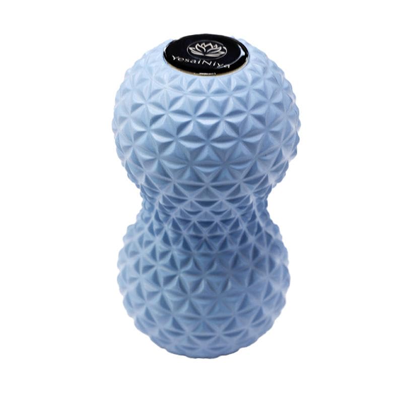 Peanut Massage Ball with Raised Tentacle Nodes for Physiotherapy, Sky Blu