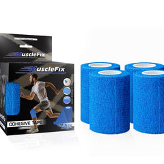 Cohesive Self-Adhesive Bandage Wrap, Blue
