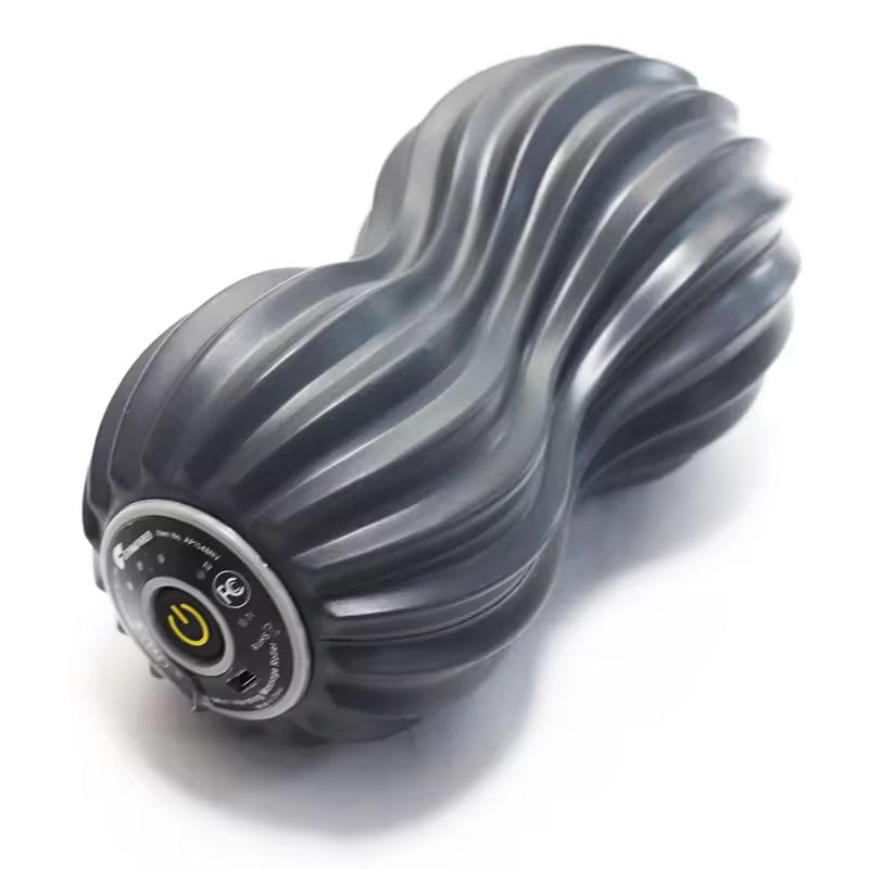 Vibrating Peanut Massager for Physiotherapy, Black