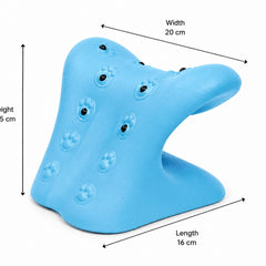 Cervical Neck Stretcher for Neck Pain Relief, Blue