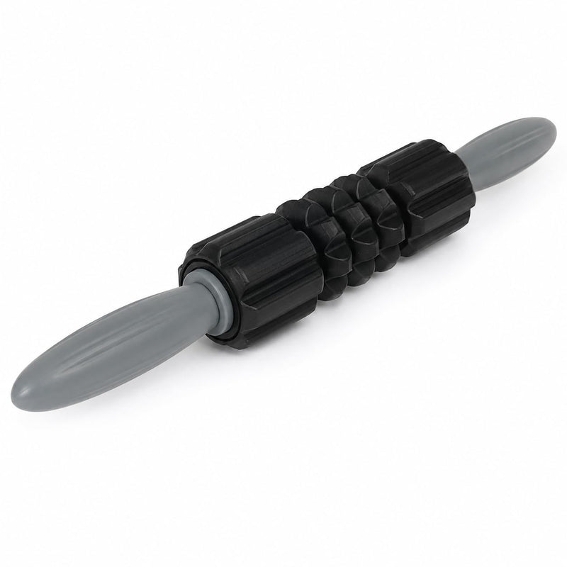 5-in-1 Deep Tissue Muscle Massage Roller Stick, Black/Grey