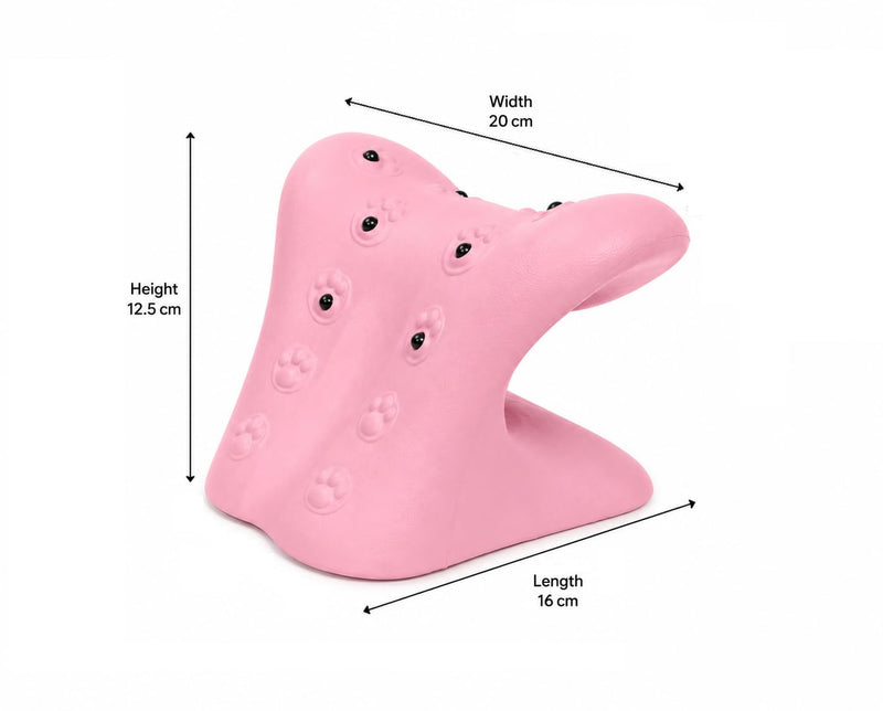 Cervical Neck Stretcher for Neck Pain Relief, Pink