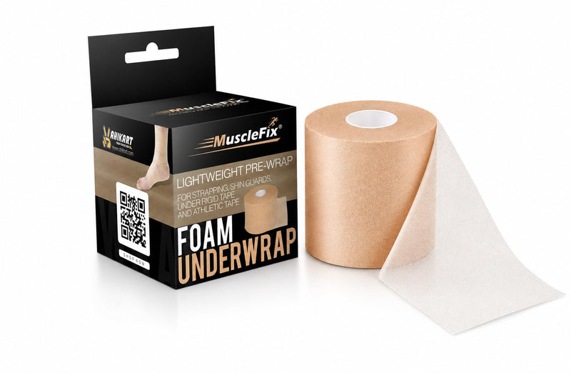 Underwrap Pre Wrap Foam for Use Under Rigid Tape, Beige, 6 cm