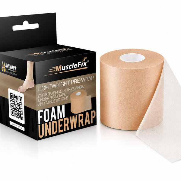 Underwrap Pre Wrap Foam for Use Under Rigid Tape, Beige, 6 cm