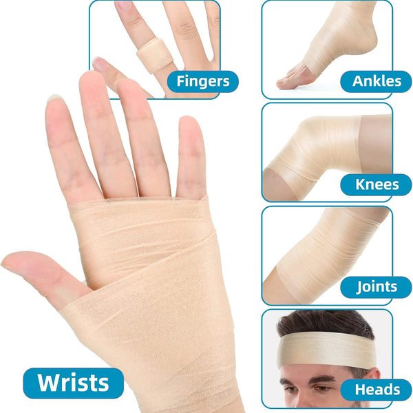 Underwrap Pre Wrap Foam for Use Under Rigid Tape, Beige, 6 cm