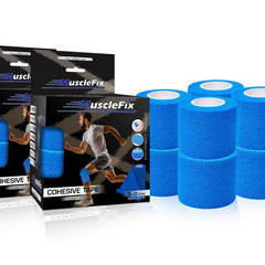 Cohesive Self-Adhesive Bandage Wrap, Blue, 5Cm*4.5MTR