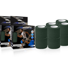 Breathable Self Adhesive Cohesive Bandage Wrap, F Green, 5Cm*4.5MTR