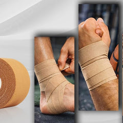 Rigid Sports Tape for Strong Joint Support, Injury Prevention, Beige, (3.8 cm × 13.7 m) Pack Of 1