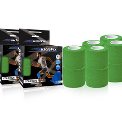 Breathable Self Adhesive Cohesive Bandage Wrap, Green, 5Cm*4.5MTR