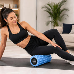 Anti Slip EVA Foam Roller for Deep Tissue Massage, Light Blue, 33Cm*12Cm