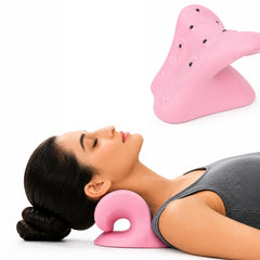 Cervical Neck Stretcher for Neck Pain Relief, Pink