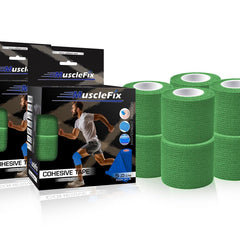 Cohesive Self-Adhesive Bandage Wrap, Green, 5Cm*4.5MTR