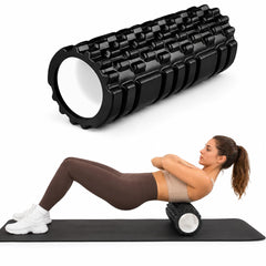Anti Slip EVA Foam Roller for Deep Tissue Massage & Muscle, Black, 33Cm*14Cm