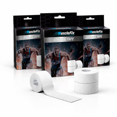 Athletic Sports Tape (3.8 cm x 13.7 m, Pack of 3), White, 3.8Cm*13.7M