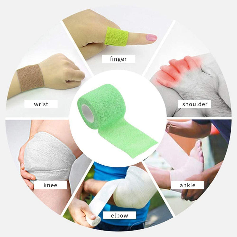 First Aid Wrap – Breathable Self-Adhesive Bandage, Black, 7.5 cm (3