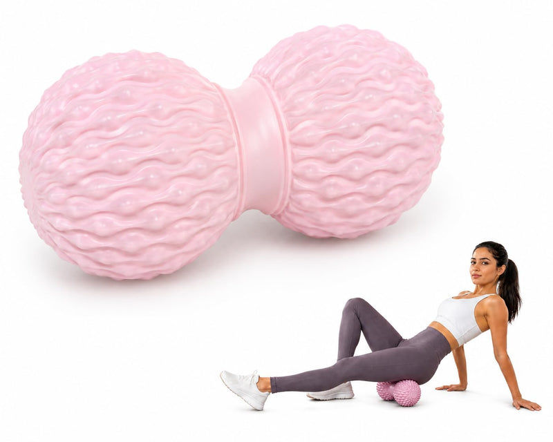 Peanut Massage Ball for Physiotherapy, Pink