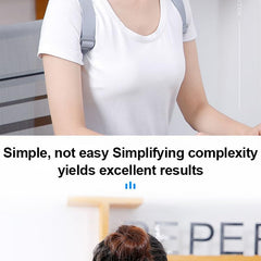Smart Posture Corrector with Vibration Alert, Black, Onesize