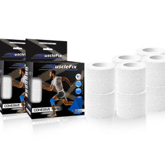 Breathable Self Adhesive Cohesive Bandage Wrap, White, 5Cm*4.5MTR