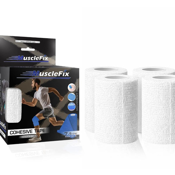 First Aid Wrap – Breathable Self-Adhesive Bandage, White, 7.5 cm (3