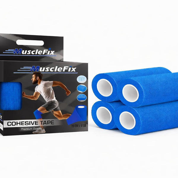 Cohesive Self-Adhesive Bandage Wrap, Blue, 15 CM