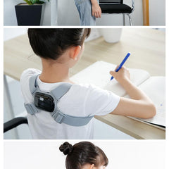 Smart Posture Corrector with Vibration Alert, Black, Onesize