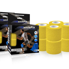 Cohesive Self-Adhesive Bandage Wrap, Yellow, 5Cm*4.5MTR