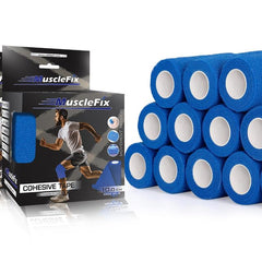 Breathable Self Adhesive Cohesive Bandage Wrap, Navy, 10 cm (4