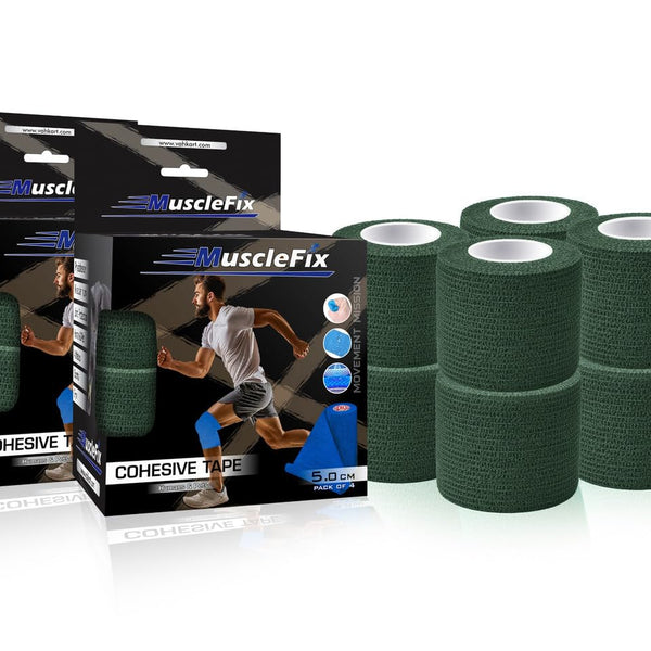 Cohesive Self-Adhesive Bandage Wrap, F Green, 5Cm*4.5MTR