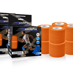 Cohesive Self-Adhesive Bandage Wrap, Orange, 5Cm*4.5MTR