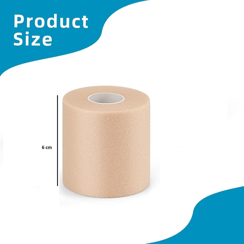 Underwrap Pre Wrap Foam for Use Under Rigid Tape, Blue, 6Cm*20MTR