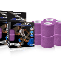 Cohesive Self-Adhesive Bandage Wrap, Purple, 5Cm*4.5MTR