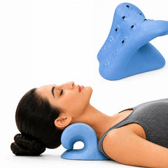 Cervical Neck Stretcher for Neck Pain Relief, Blue