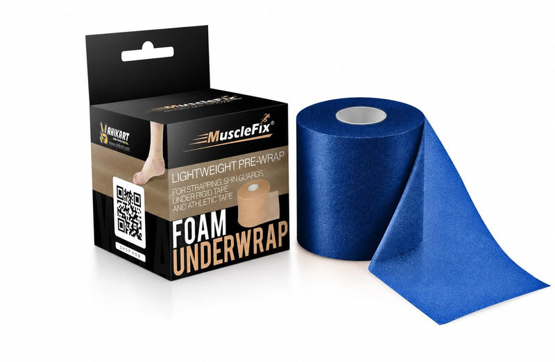 Underwrap Pre Wrap Foam for Use Under Rigid Tape, Blue, 6Cm*20MTR