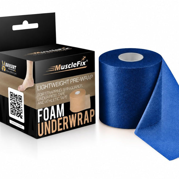 Underwrap Pre Wrap Foam for Use Under Rigid Tape, Blue, 6Cm*20MTR