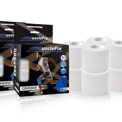 Cohesive Self-Adhesive Bandage Wrap, White, 5Cm*4.5MTR