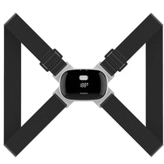 Smart Posture Corrector with Vibration Alert, Black, Onesize