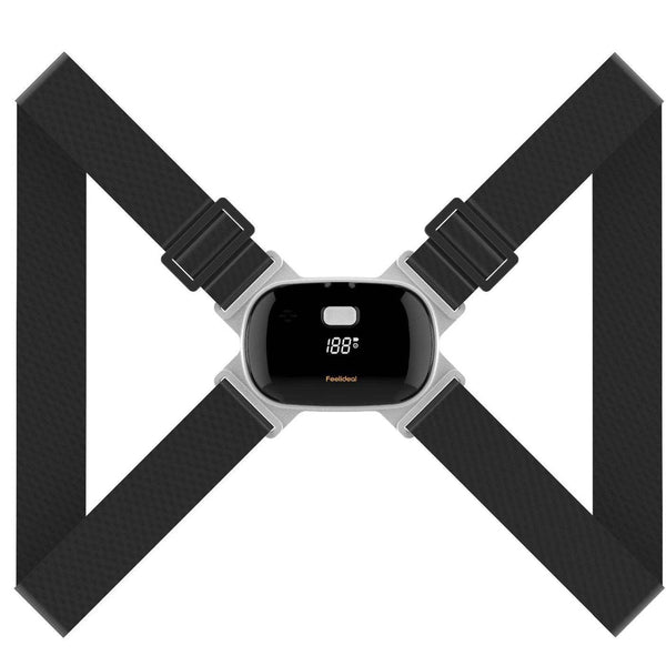 Smart Posture Corrector with Vibration Alert, Black, Onesize
