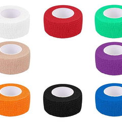 Breathable Self Adhesive Wrap, Athletic, Non Woven Cohesive Bandage – for Sports, (2.5 cm X 4.5 mtr- Pack of 8)