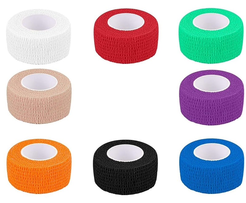 Breathable Self Adhesive Wrap, Athletic, Non Woven Cohesive Bandage – for Sports, (2.5 cm X 4.5 mtr- Pack of 8)