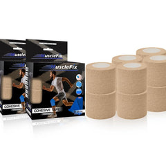 Breathable Self Adhesive Cohesive Bandage Wrap, Beige, 5Cm*4.5MTR