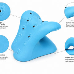 Cervical Neck Stretcher for Neck Pain Relief, Blue