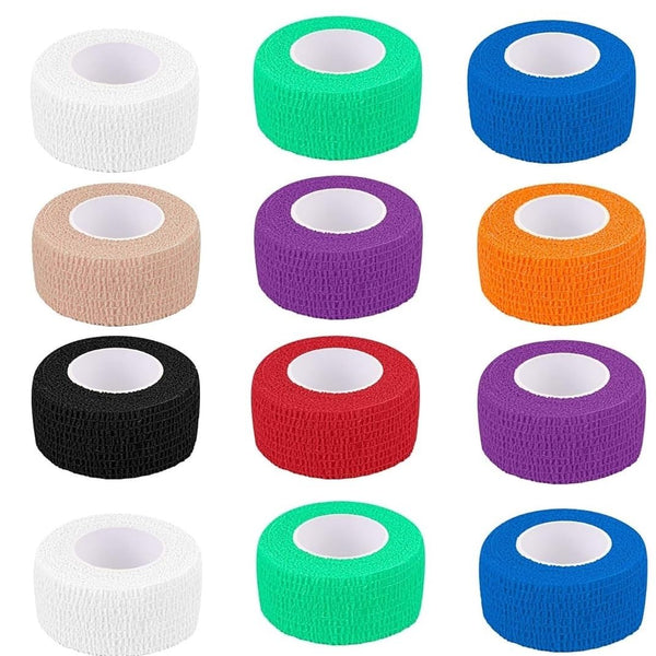 Cohesive Self-Adhesive Bandage Wrap, Multicolour, 2.5 cm