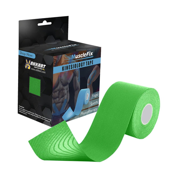 Kinesiology Tape for Pain Relief & Muscle Support – Waterproof, Breathable, Green, Uncut