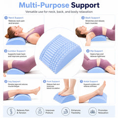 Cervical Neck Stretcher Pillow, Blue