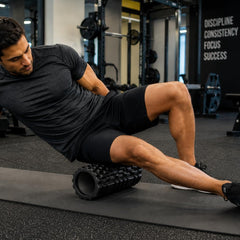 Anti Slip EVA Foam Roller for Deep Tissue Massage & Muscle, Black, 33Cm*14Cm
